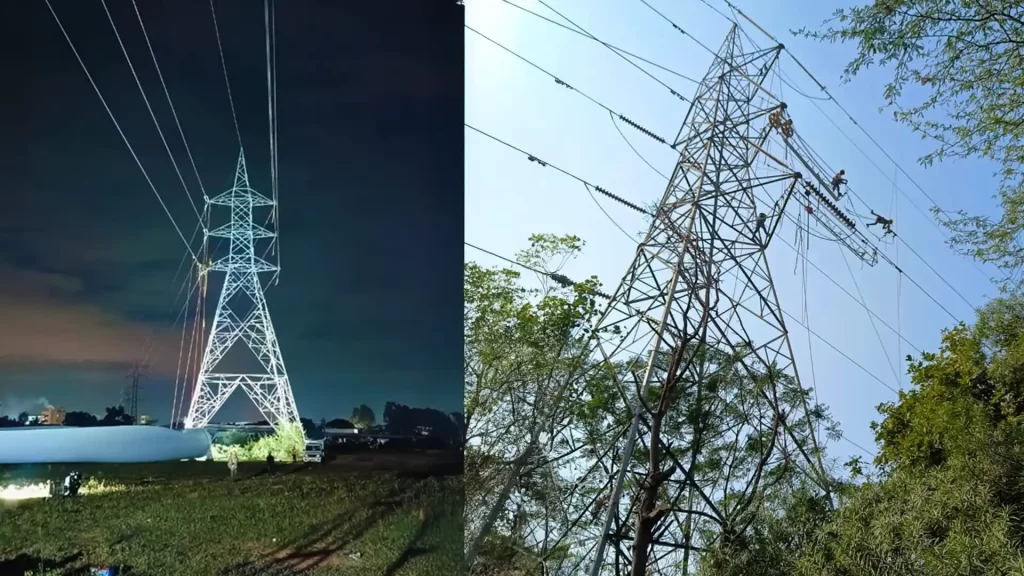 Transmission Tower Conductor At Mahakumbh 1024x576